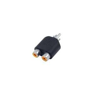    Black RCA Male to 2 Female Adapter for Imac apple Electronics