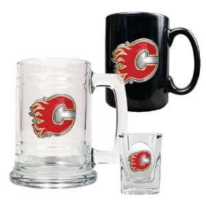  Calgary Flames NHL 15oz Tankard, 15oz Ceramic Mug & 2oz 