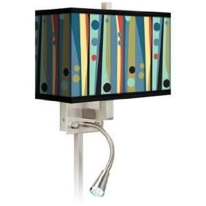  Pastel Dots Vertical Giclee LED Reading Light Plug In 
