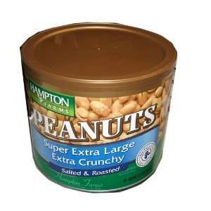 Hampton Farms Super Extra Large and Extra Crunchy Peanuts Salted and 