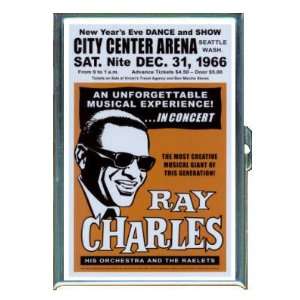 RAY CHARLES RETRO POSTER ID Holder, Cigarette Case or Wallet MADE IN 