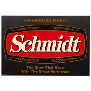  Schmidt Beer   College Poster   23 x 35