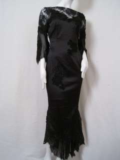 1235 Mandalay Dress Gown Lace Beaded 10 M #0006M3  