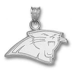   Panthers 7/16 Sterling Silver Panther Head Pendant