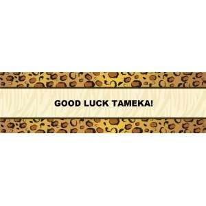  Leopard Chic Personalized Banner Large 30 x 100 Health 
