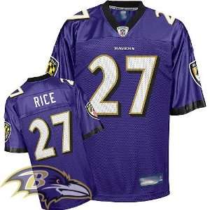 Baltimore Ravens #27 Ray Rice Purple Nfl Football Authentic Jersey