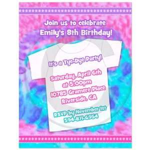 Tie Dye Party Invitations   Set of 20 Health & Personal 