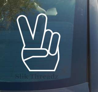 Peace Hand Sign Vinyl Decal Sticker sign language  