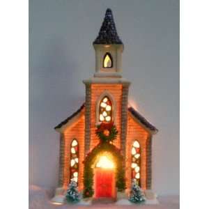  Christmas Valley Porcelain Village Lighted Collectible 
