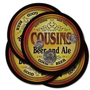  Cousins Beer and Ale Coaster Set