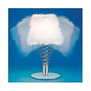  Lumisource Wiggle Feather Shade Table Lamp   White