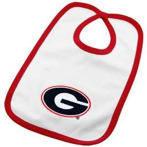   Georgia Bulldogs Infant White Team Logo Cotton Bib