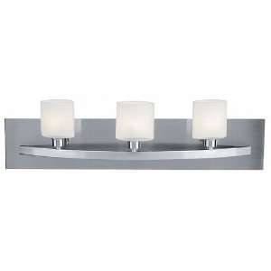  Cosmo Wall Fixture 3 Lamp Brushed Steel