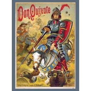   printed on 12 x 18 stock. Don Quixote 