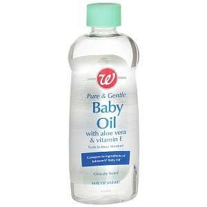   Baby Oil With Aloe and Vitamin E, 14 fl oz