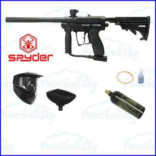 Spyder Kingman 2012 MR100 Paintball Marker Gun Bsaic Package   Black 