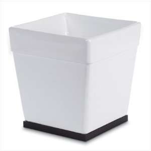  Black & White Ceramic Wastebasket