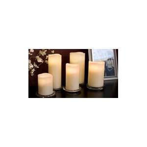 Battery Operated Smooth Wax Flameless Candle with Dim and 
