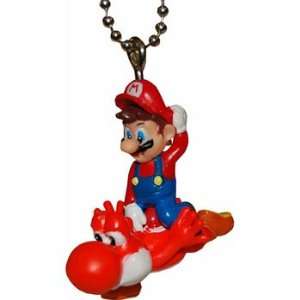  Super Mario Galaxy 2 Keychain Mario & Red Yoshi Toys 