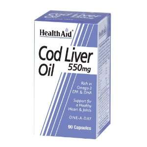  Health Aid Cod Liver Oil 550mg 90 Caps Health & Personal 