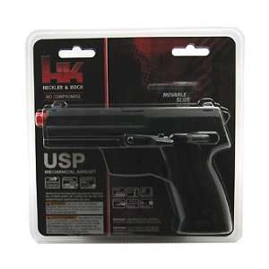  USP   Black .6mm BB Single Shot Heavy Mag Airsoft Gun 
