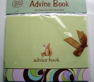 BABY SHOWER Party Advice Keepsake Guest Book FREE P&P  