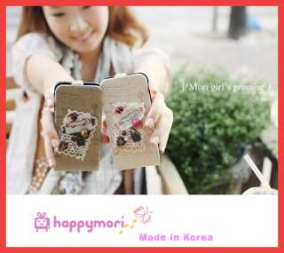 For iPhone4 Leather case Happymori*Mori girls promise*/Made in Korea 