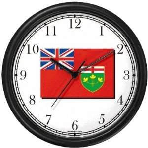 Flag of Ontario Canada Wall Clock by WatchBuddy Timepieces 