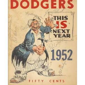  1952 Brooklyn Dodgers Official Yearbook