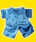 Blue Satin Pyjamas PJs Clothes fits 15 Build a Bear