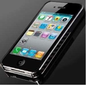 New Carbon Fiber Chrome Cover Skin for All iPhone 4 4G 4S Hard Case Wi 