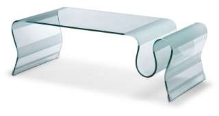 ZUO Discovery Clear/Frosted Glass Modern Coffee Table 811938016380 