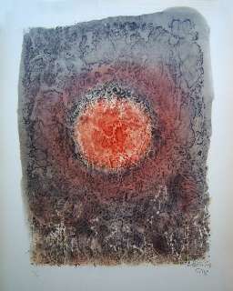 MARK TOBEY Signed 1961 Color Lithograph Louvre  