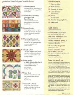   Newsletter Magazine April 2007 No 391 ~ Paper Piecing Curves & More