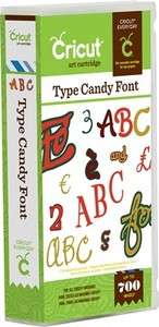 CRICUT   Type Candy Font   scrapbooking Cartridge 2001253 093573132063 