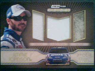 JIMMIE JOHNSON AUTHENTIC RACE USED TRIPLE MATERIAL /45  