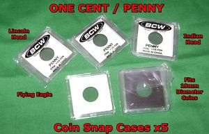 2x2 FLYING EAGLE 1 CENT COIN SNAPS PENNY HOLDERS NEW  