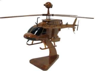 ARMY OH 58D KIOWA WARRIOR SCOUT ATTACK WOODEN WOOD HELICOPTER MODEL 