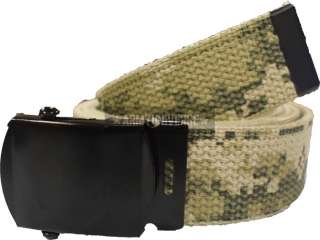 ACU Digital Camouflage Web Belt (Black Buckle)  