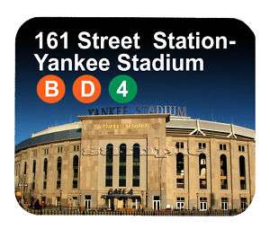 Item#210 Subway Sign Yankee Stadium Mousepad  