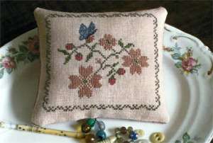 EVALINES BUTTERFLY SAMPLER CROSS STITCH BEEHIVE NEEDLE  
