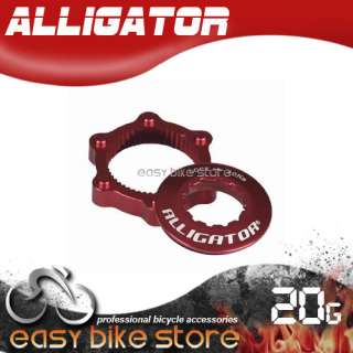 New RED Alligator disc rotor CENTER LOCK ADAPTER  