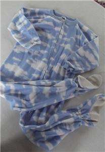 Girls Xhilaration Circo Footed Pajamas Sleepwear LOT 4pr Sz XS 4 5 6 