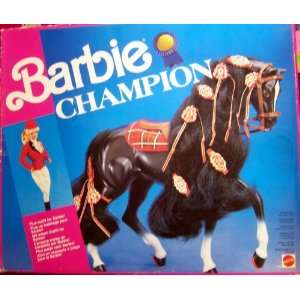   BARBIE 4045 BARBIE schwarzes Pferd (Champion)  Spielzeug