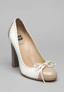 by Dolce & Gabbana Lucy Bi Color Pump with Eyelet Detailing in 