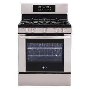 LG Electronics 30 in. Self CleaningFreestanding Gas Range in Stainless 