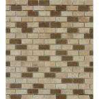 Noce/Chiaro Mini Brick 12 in. x 12 in. Multi Travertine Mesh Mounted 