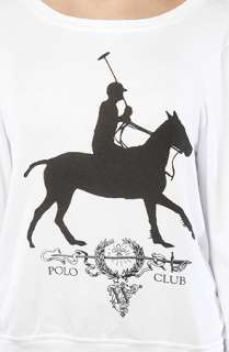 Wildfox The Polo Girl Yacht Club Sweatshirt in White  Karmaloop 