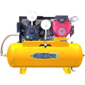 EMAX 24 HP Gas 120 Gallon Horizontal Air Compressor with Honda Engine 