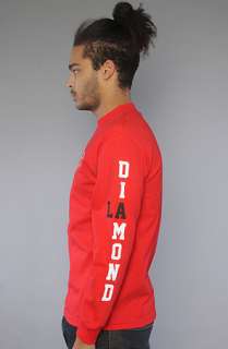 Diamond Supply Co. The LA LS Tee in Red  Karmaloop   Global 